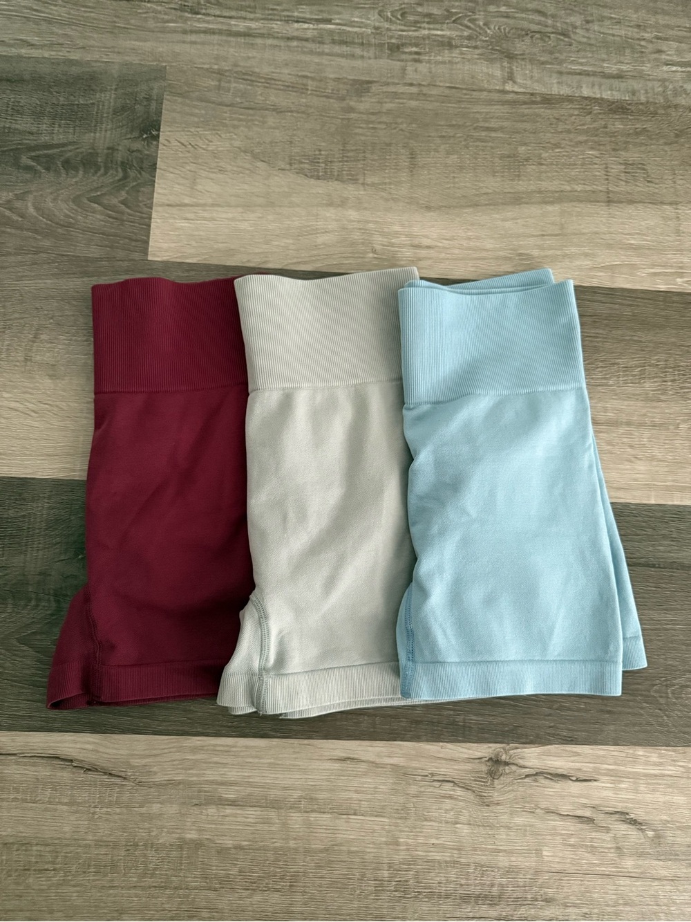 Othr Women's Athletic Shorts - Burgundy, Light Gray, Light Blue